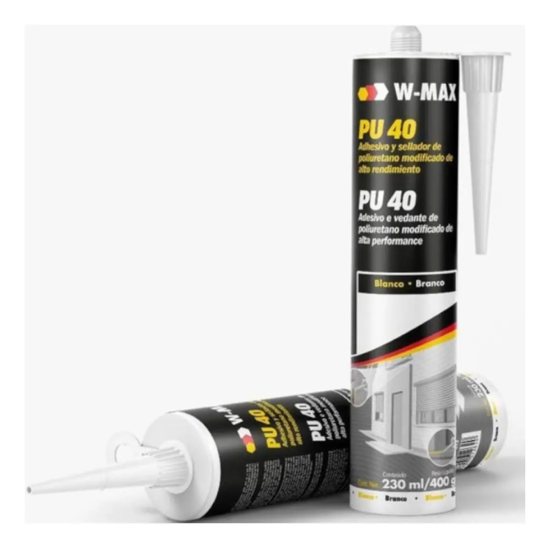 Adesivo E Vedante Pu 40 W-Max Branco 230Ml 400G