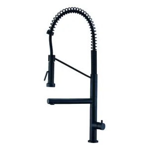 Torneira Cozinha Bancada Gourmet 92991 Preto Fosco C/ Duas Saídas De Agua Fria 1/4 De Volta