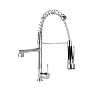 Torneira monocomando Gourmet, Cromada, Inox