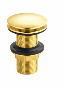 Válvula Click Dourada Brilhante