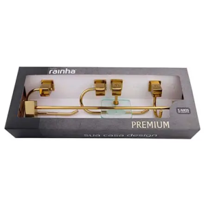 Kit para banheiro dourado, Gold
